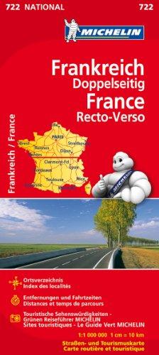 Frankreich doppelseitig (Michelin Nationalkarte)