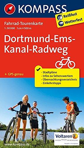 Dortmund-Ems-Kanal-Radweg: Fahrrad-Tourenkarte. GPS-genau. 1:50000. (KOMPASS-Fahrrad-Tourenkarten, Band 7053)