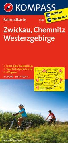 Zwickau - Chemnitz - Westerzgebirge: Fahrradkarte. GPS-genau. 1:70000