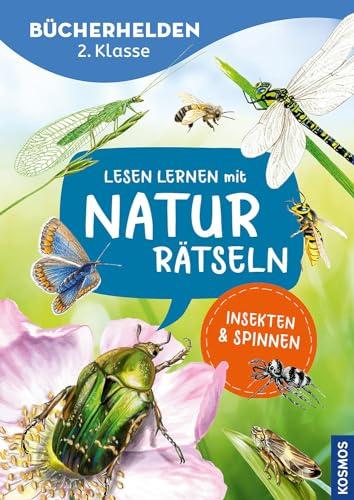 Lesen lernen mit Naturrätseln, Bücherhelden 2. Klasse, Insekten & Spinnen: Abwechslungsreiche Naturrätsel für Leseanfänger - lesen, schreiben, rätseln, wissen!