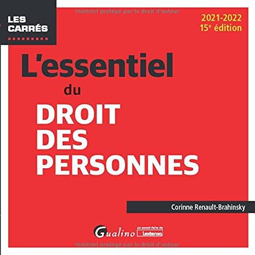 L'essentiel du droit des personnes : 2021-2022