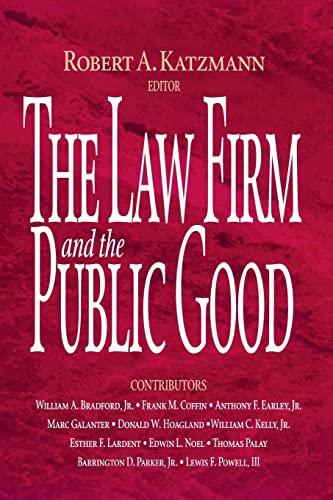 The Law Firm and the Public Good