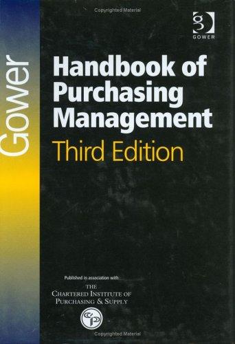 Gower Handbook of Purchasing Management