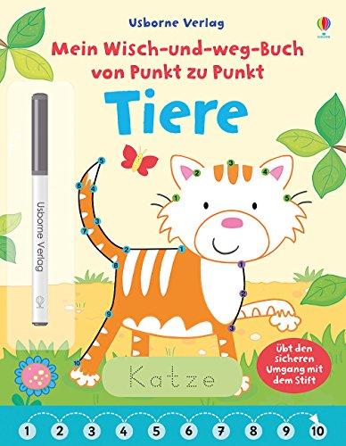 Mein Wisch-und-weg-Buch von Punkt zu Punkt: Tiere