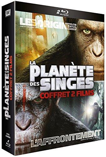 Coffret la planète des singes : les origines : l'affrontement [Blu-ray] [FR Import]