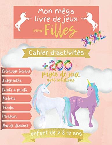 Mon méga livre de jeux pour filles XXL - Cahier d'activités +200 pages de jeux avec solutions: Cahier de voyage enfants de 7 à 12 ans - Livre de ... Créer sa bande dessinée - Cahier activité XXL