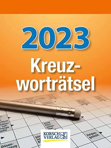 Kreuzworträtsel 2023: Tages-Abreisskalender mit einem neuen Kreuzworträtsel für jeden Tag I Aufstellbar I 12 x 16 cm