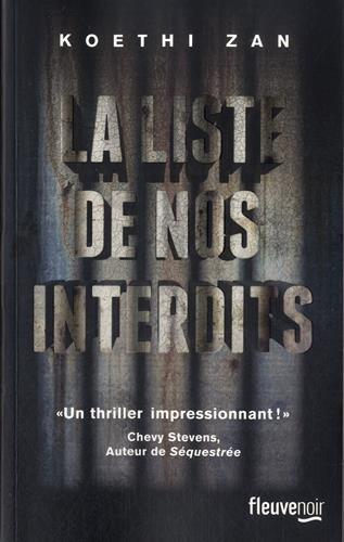 La liste de nos interdits