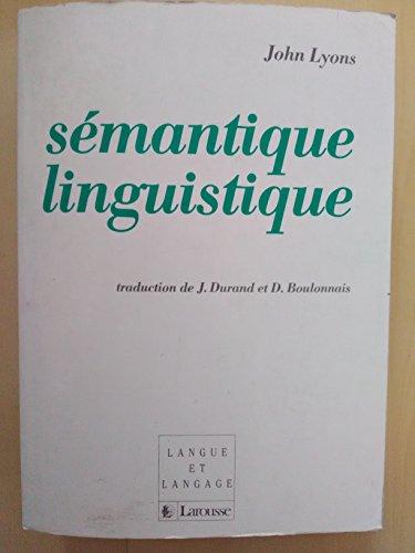 Sémantique linguistique (Lanlan)