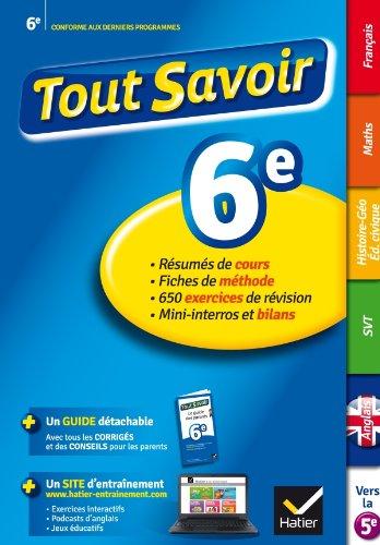 Tout savoir 6e