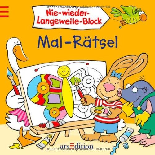 Nie-wieder-Langeweile-Block - Mal-Rätsel