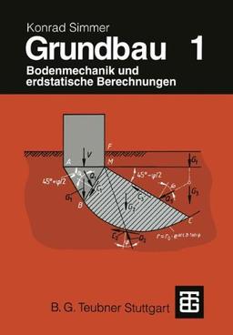 Grundbau: Teil 1 Bodenmechanik und erdstatische Berechnungen (German Edition)