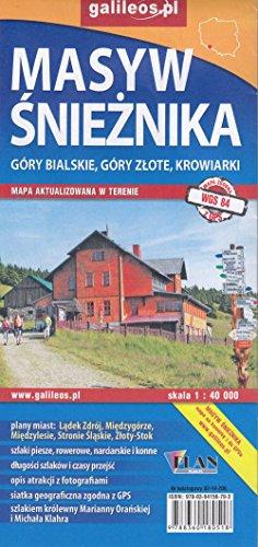 Masyw Snieznika Góry Bialskie Góry Zlote Krowiarki, 1:40 000