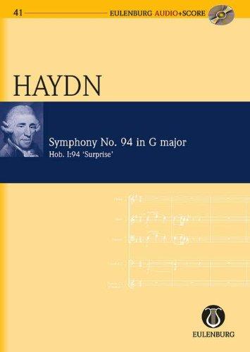 Sinfonie Nr. 94 G-Dur, "Paukenschlag": "Londoner Nr. 3". Hob. I: 94. Orchester. Studienpartitur + CD.: Hob. 1:94 'surprise' (Eulenburg Audio+Score)