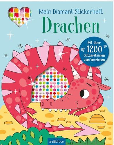 Mein Diamant-Stickerheft – Drachen: Mit über 1200 Glitzersteinen | Diamond Painting als Stickerbuch