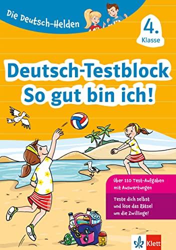 Klett Die Deutsch-Helden: Deutsch-Testblock 4. Klasse: Mit Punktesystem wie in der Schule für Tests, Klassenarbeiten, Lernzielkontrollen und Schulaufgaben