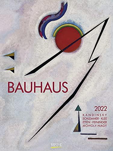 Bauhaus 2022: Großer Kunstkalender. Hochwertiger Wandkalender mit Meisterwerken des Bauhaus Stils. Kunst Gallery Format: 48 x 64 cm.