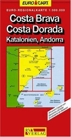 RV Euro-Regionalkarte 1:300 000 Costa Brava - Costa Dorada, Katalonien, Andorra