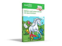 Georg-Westermann-Verlag miniLÜK-Set Zählen und Lesen Lernen mit dem Einhorn: Vorschule/1. Klasse - Mathematik, Deutsch (miniLÜK-Sets: Kasten + Übungsheft/e)