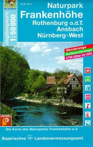 Topographische Sonderkarten Bayern. Sonderblattschnitte auf der Grundlage der amtlichen topographischen Karten, meist grössere Kartenformate mit ... Bayern, Bl.16/17, Naturpark Frankenhöhe