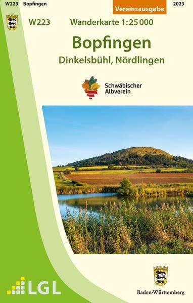 W223 Bopfingen - Dinkelsbühl, Nördlingen: Wanderkarte 1:25.000 (Wanderkarten 1:25 000)