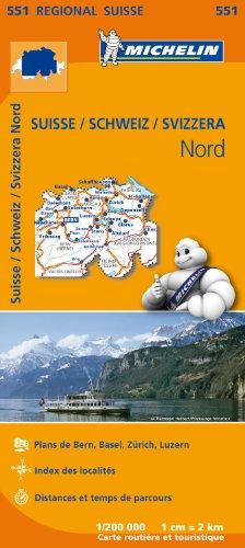 SUISSE NORD 11551 CARTE ' REGIONAL ' MICHELIN KAART