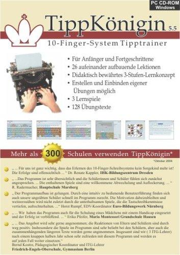 TippKönigin - 10-Finger-System Tipptrainer der neuen Generation