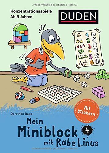 Mein Miniblock mit Rabe Linus - Konzentrationsspiele (Duden Miniblöcke)