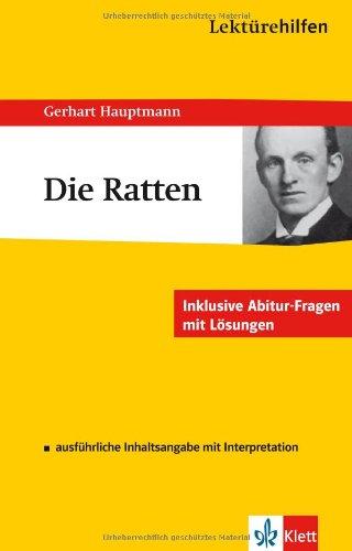 Lektürehilfen Gerhart Hauptmann Die Ratten