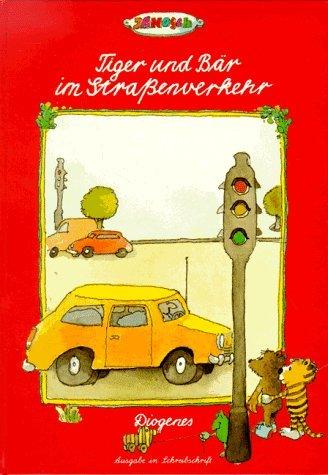 Tiger und Bär im Straßenverkehr, Schreibschrift