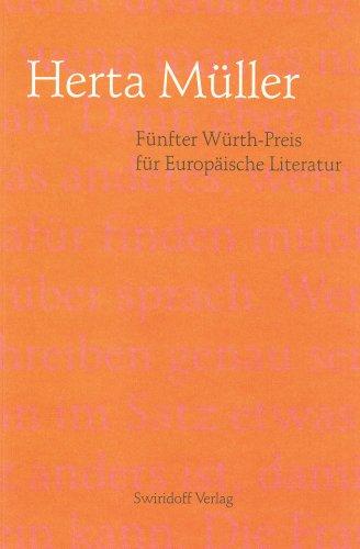 Fünfter Würth-Preis für Europäische Literatur: Verleihung des Fünften Würth-Preises für Europäische Literatur an Herta Müller