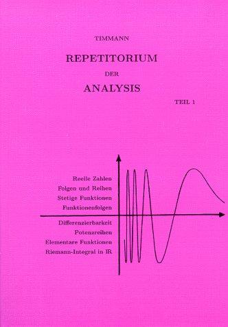 Repetitorium der Analysis, Teil 1