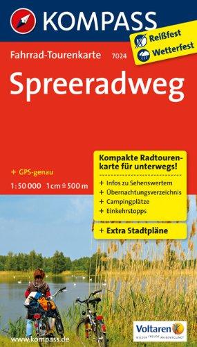 Spreeradweg: Fahrrad-Tourenkarte. GPS-genau. 1:50000.