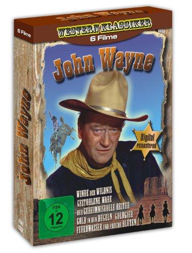 John Wayne Collection : Feuerwasser und frische Blüten - Der geheimnisvolle Reiter - Winde der Wildnis - Gold in den Hügeln - Goldgier - Gestohlene Ware [2 DVDs]