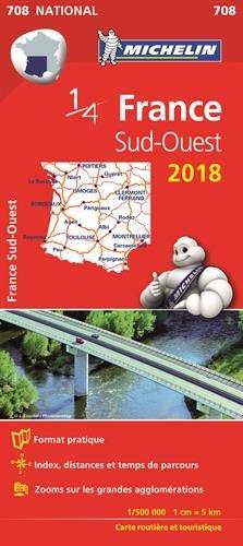 Carte France Sud-Ouest Michelin 2018