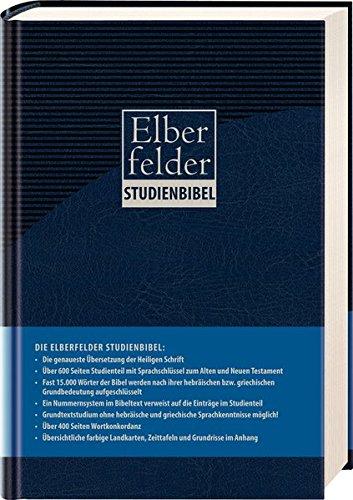 Elberfelder Studienbibel, Kunstleder, mit Sprachschlüssel und Handkonkordanz