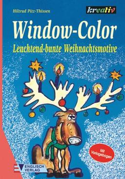 Window-Color, Leuchtend-bunte Weihnachtsmotive