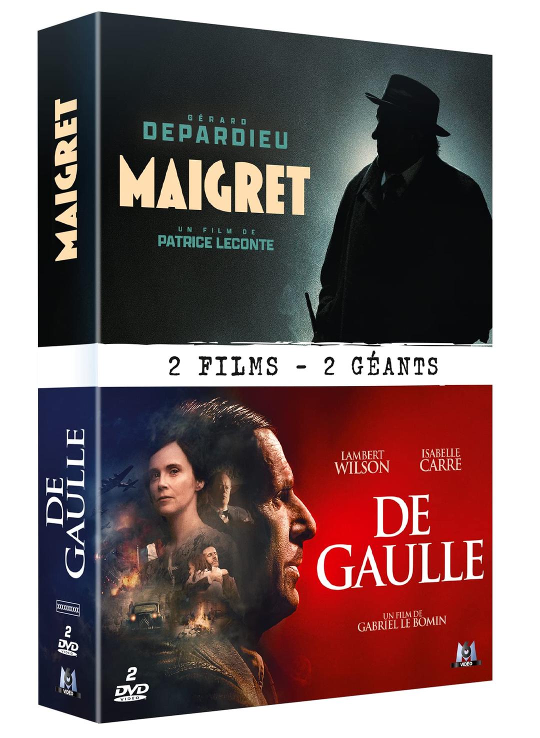 Grandes figures françaises - coffret 2 films : maigret + de gaulle [FR Import]