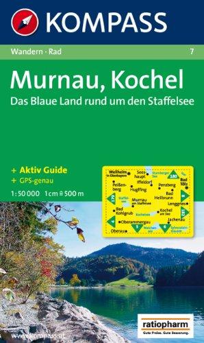 Murnau, Kochel, Staffelsee: Das Blaue Land am Staffelsee. Wandern / Rad. GPS-genau. 1:50.000