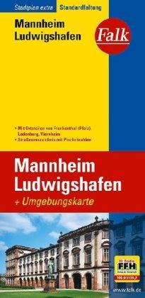 Falk Stadtplan Extra Standardfaltung Mannheim / Ludwigshafen