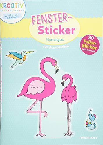 Fenster-Sticker. Flamingos: Mit 30 Folien-Stickern!