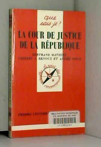 La Cour de justice de la République