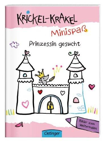 Krickel-Krakel-Minispaß: Prinzessin gesucht Bilder zum Weitermalen