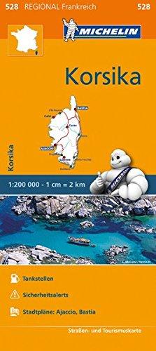 Michelin Korsika: Straßen- und Tourismuskarte 1:200.000 (MICHELIN Regionalkarten)