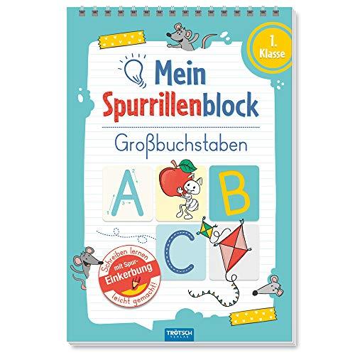 Trötsch Mein Spurrillenblock Großbuchstaben Übungsbuch: Übungsbuch Beschäftigungsbuch Lernbuch