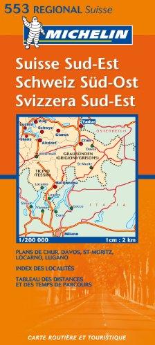 Michelin Map Switzerland: Southeast 553 (KAARTEN/CARTES MICHELIN)