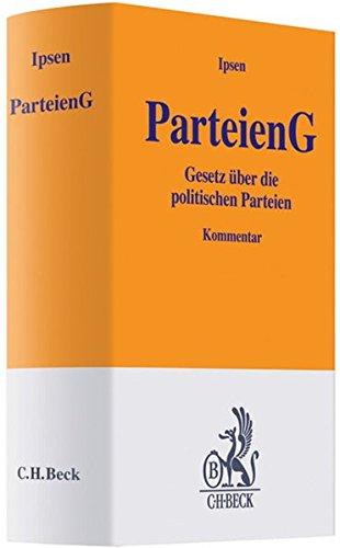 Parteiengesetz (Gelbe Erläuterungsbücher)