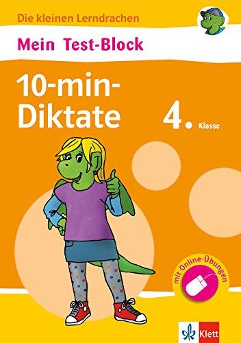 Klett Mein Test-Block: 10-min-Diktate 4. Klasse: Die kleinen Lerndrachen, Plus Online-Übungen