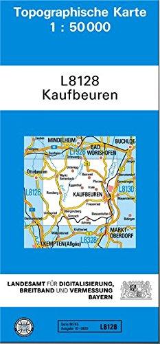 TK50 L8128 Kaufbeuren: Topographische Karte 1:50000 (TK50 Topographische Karte 1:50000 Bayern)