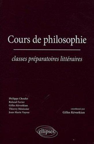 Cours de philosophie : classes préparatoires littéraires